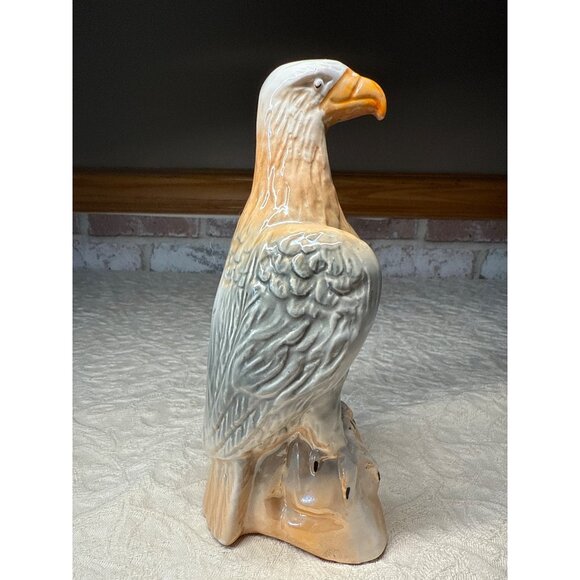 Vintage Brazilian Porcelain Bald Eagle Mid Century - Picture 4 of 16